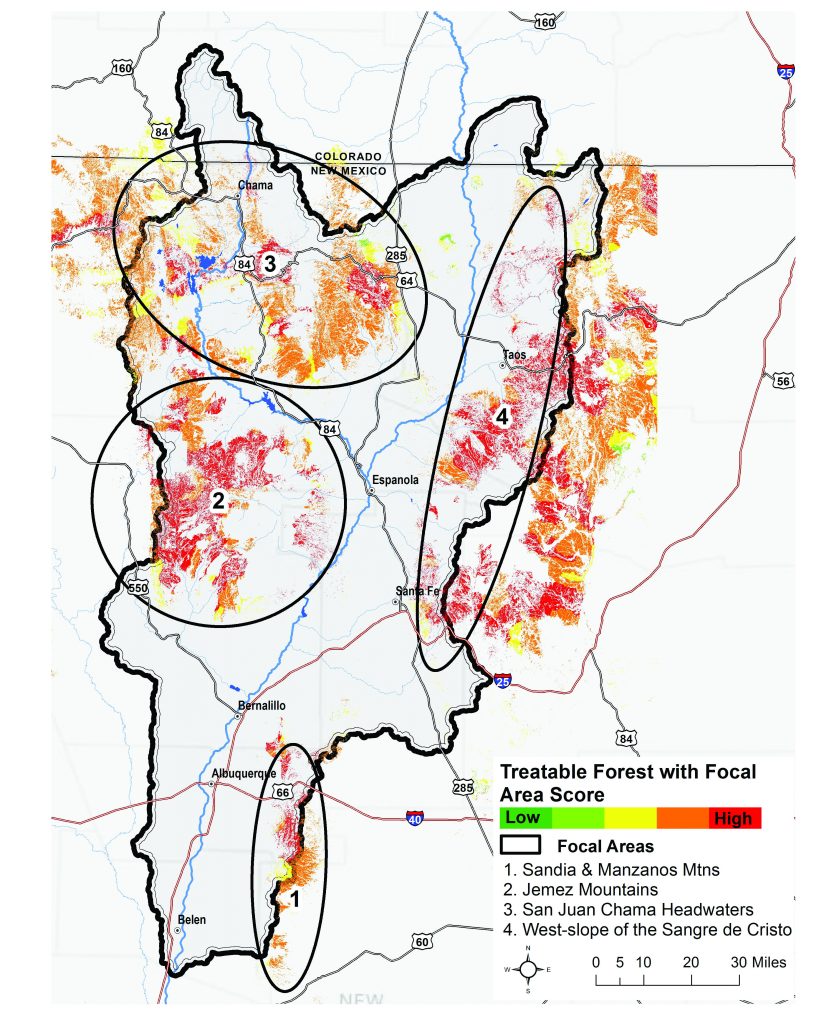 Rio Grande Water Fund focal area map